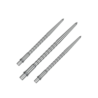 Steeldartspitzen Silber Ripple