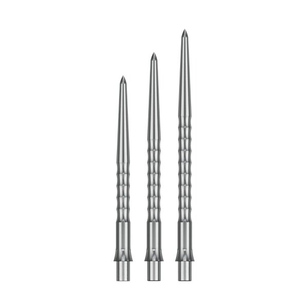 Steel Dart Points Silver Ripple