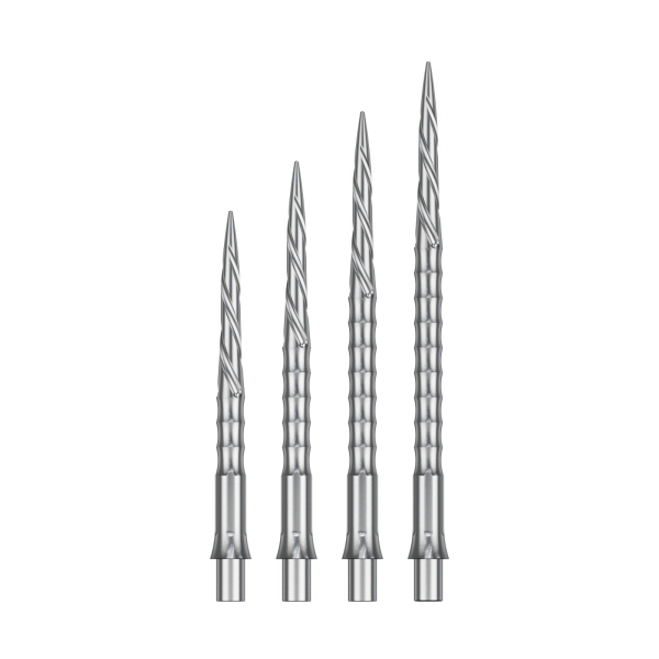 Steeldartspitzen Silber Spiro