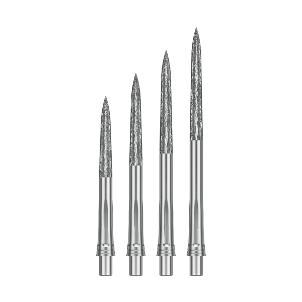 Steeldartspitzen Silber Roughed