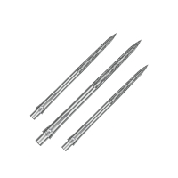 Steeldartspitzen Silber Roughed
