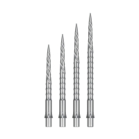 Steeldartspitzen Silber Spiro 40mm
