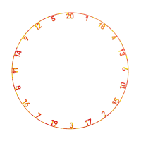 Zahlenring OnePiece Element Fire